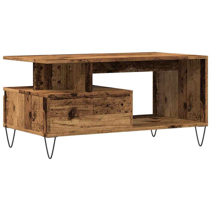 vidaXL Coffee Table Old Wood 90x49x45 cm Engineered Wood