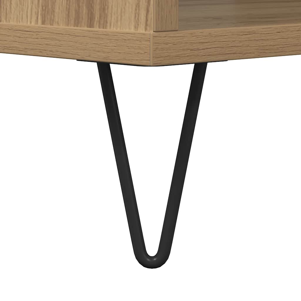 vidaXL Coffee Table Artisan Oak 90x49x45 cm Engineered Wood