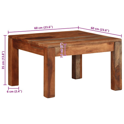 vidaXL Coffee Table 60x60x35 cm Solid Wood Acacia