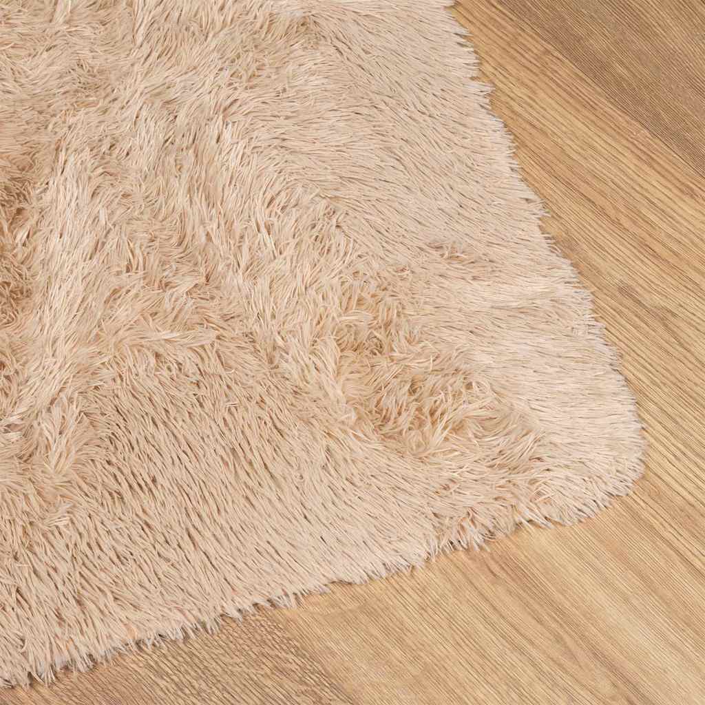vidaXL Shaggy Rug High Pile NAVARRA Beige 60x100 cm Polyester