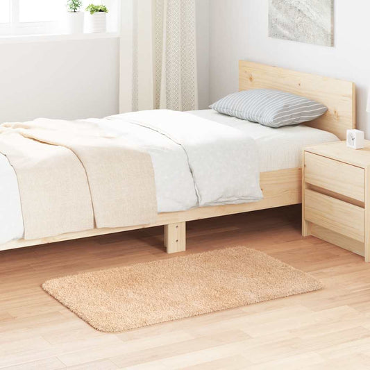 vidaXL Shaggy Rug High Pile NAVARRA Beige 60x100 cm Polyester