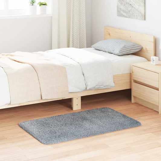 vidaXL Shaggy Rug High Pile NAVARRA Silver Grey 60x100 cm Polyester