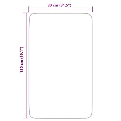 vidaXL Shaggy Rug High Pile NAVARRA Beige 80x150 cm Polyester