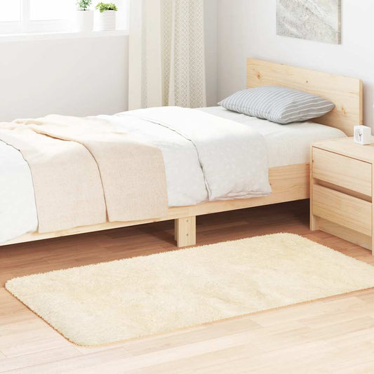 vidaXL Shaggy Rug High Pile NAVARRA Cream 80x150 cm Polyester