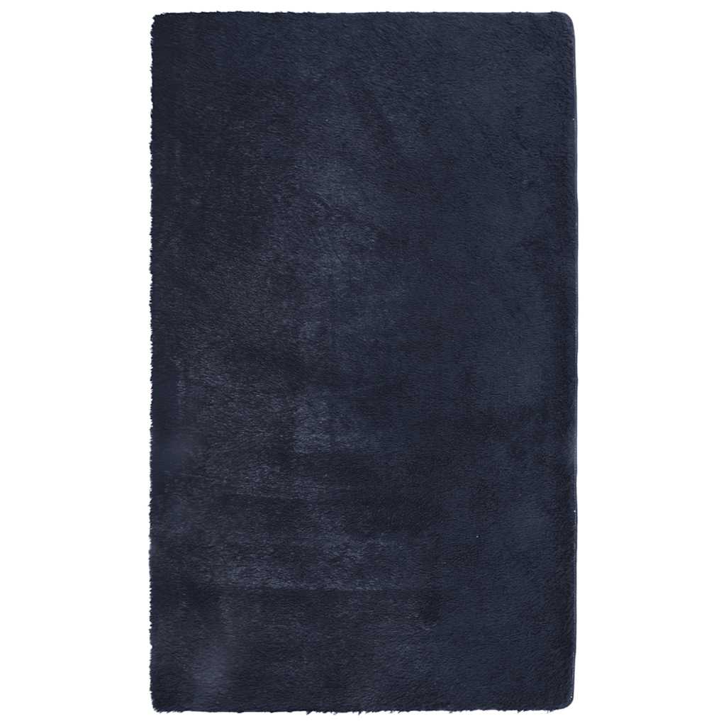 vidaXL Shaggy Rug High Pile NAVARRA Navy 80x150 cm Polyester