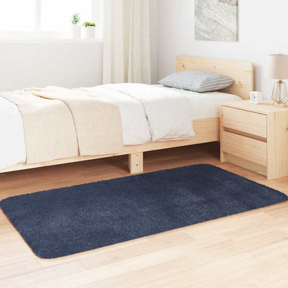 vidaXL Shaggy Rug High Pile NAVARRA Navy 80x150 cm Polyester