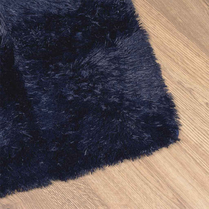 vidaXL Shaggy Rug High Pile NAVARRA Navy 80x150 cm Polyester