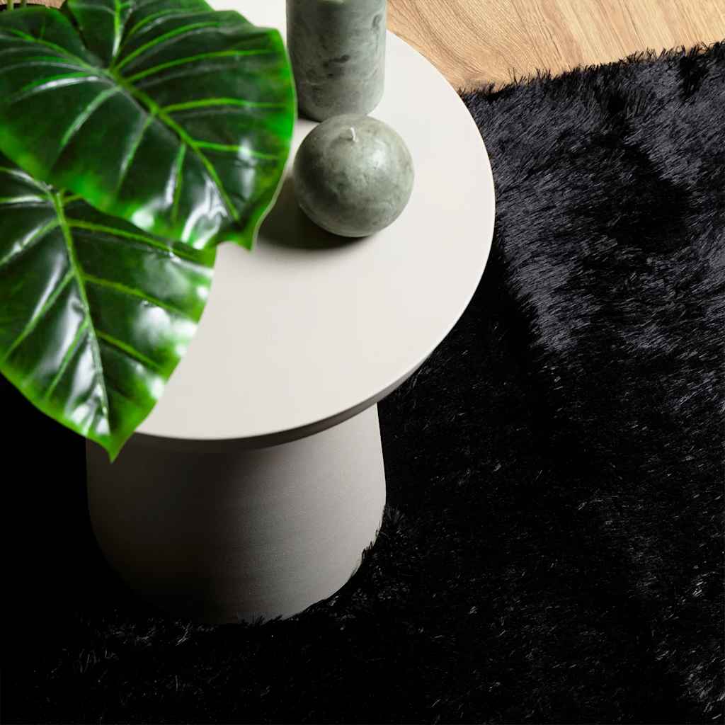vidaXL Shaggy Rug High Pile NAVARRA Black 120x170 cm Polyester