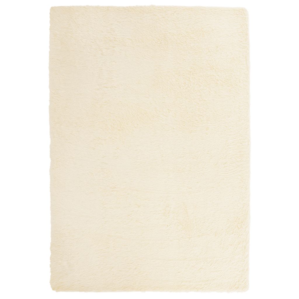 vidaXL Shaggy Rug High Pile NAVARRA Cream 120x170 cm Polyester