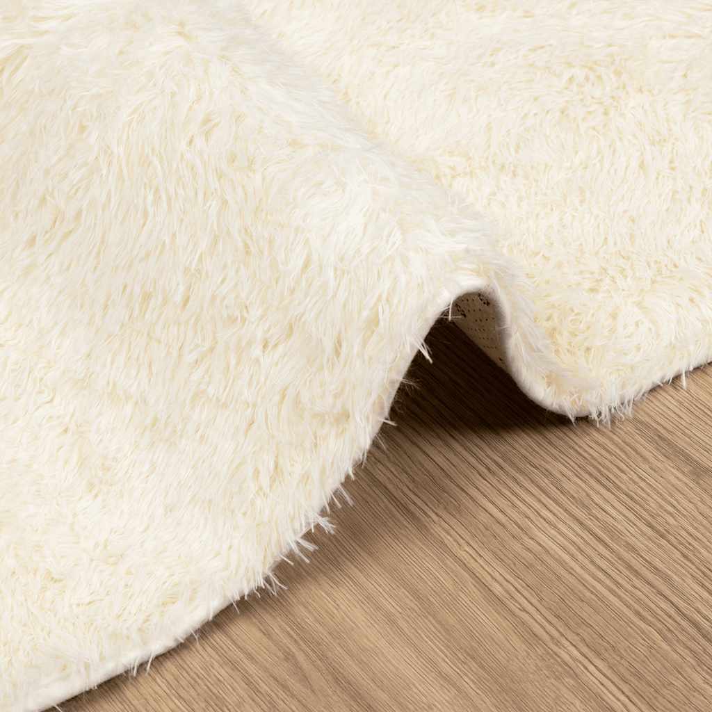 vidaXL Shaggy Rug High Pile NAVARRA Cream 120x170 cm Polyester