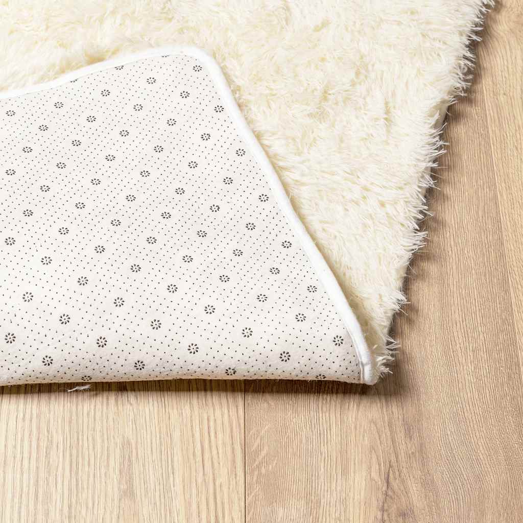 vidaXL Shaggy Rug High Pile NAVARRA Cream 120x170 cm Polyester