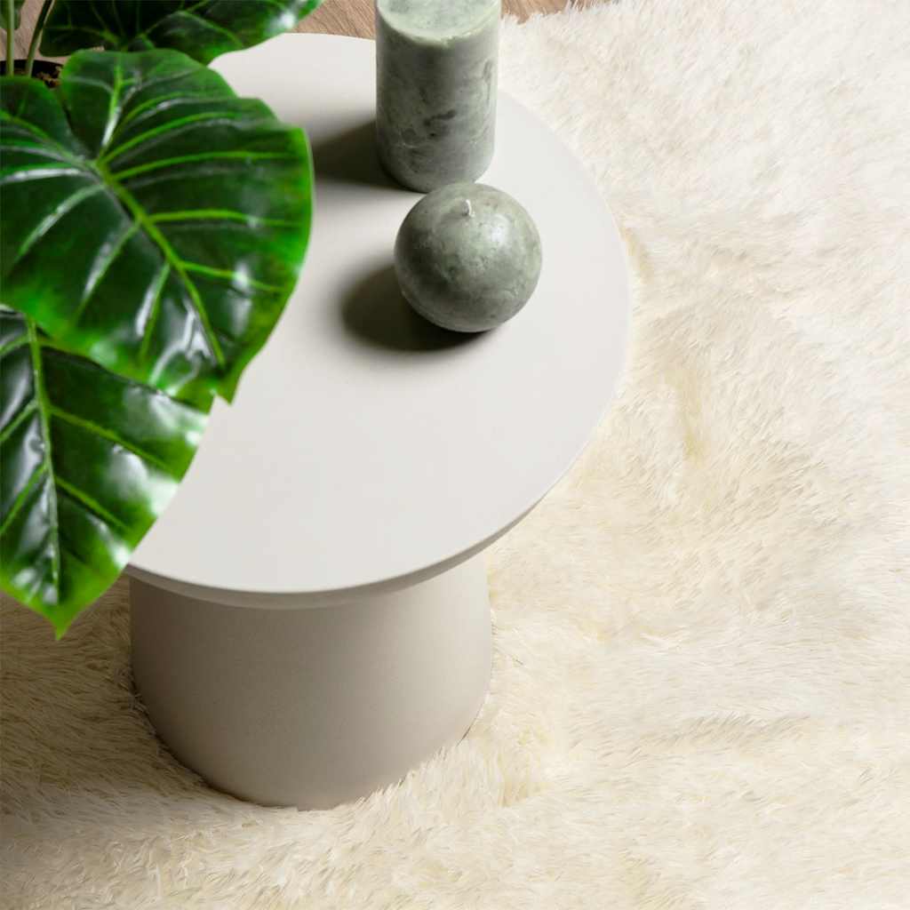 vidaXL Shaggy Rug High Pile NAVARRA Cream 120x170 cm Polyester