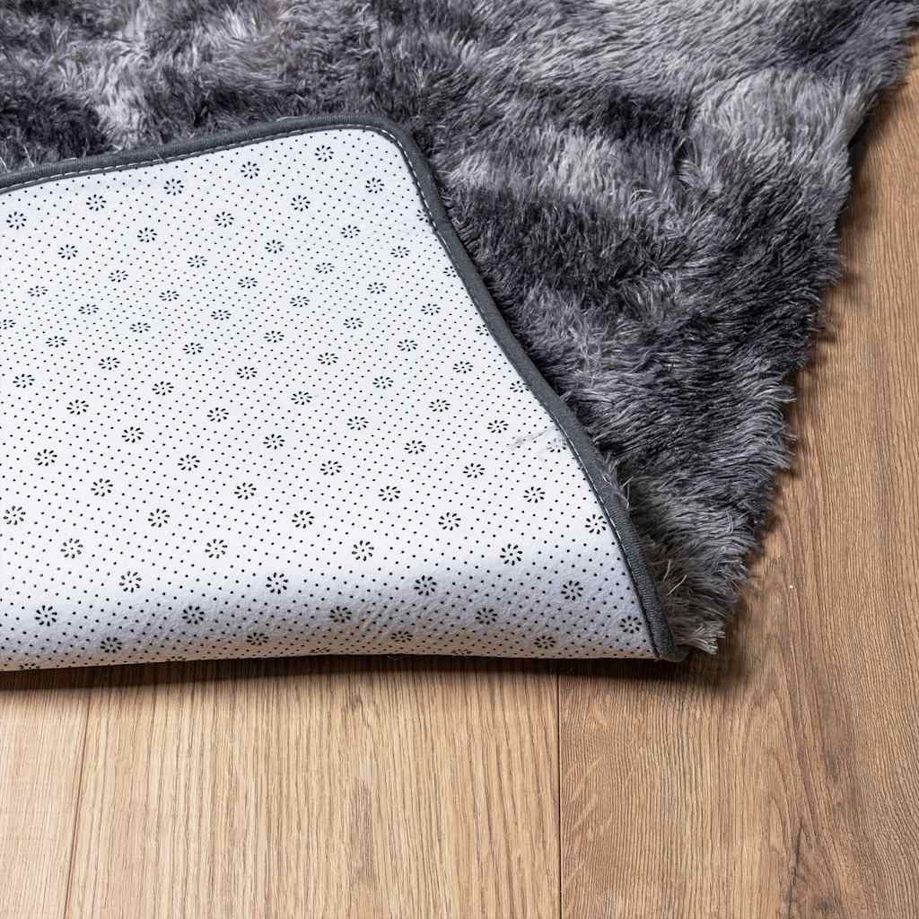 vidaXL Shaggy Rug High Pile NAVARRA Dark Grey 120x170 cm Polyester