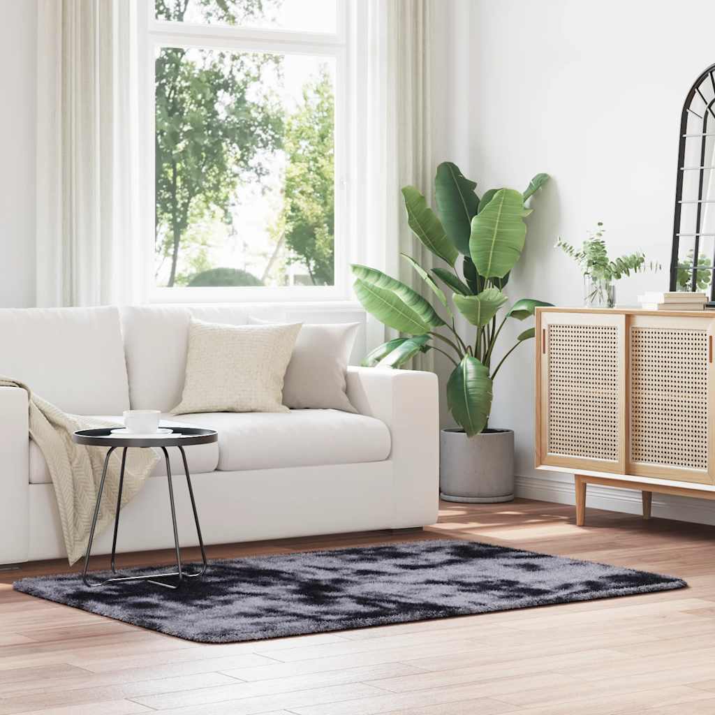 vidaXL Shaggy Rug High Pile NAVARRA Dark Grey 120x170 cm Polyester