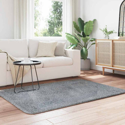 vidaXL Shaggy Rug High Pile NAVARRA Light Grey 120x170 cm Polyester