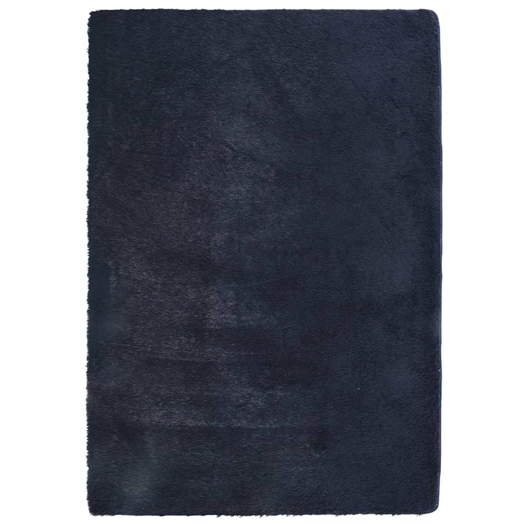 vidaXL Shaggy Rug High Pile NAVARRA Navy 120x170 cm Polyester