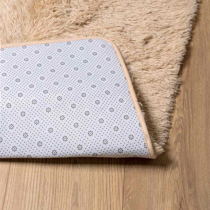vidaXL Shaggy Rug High Pile NAVARRA Beige 130x200 cm Polyester