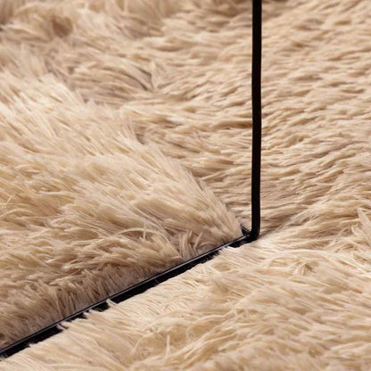 vidaXL Shaggy Rug High Pile NAVARRA Beige 130x200 cm Polyester