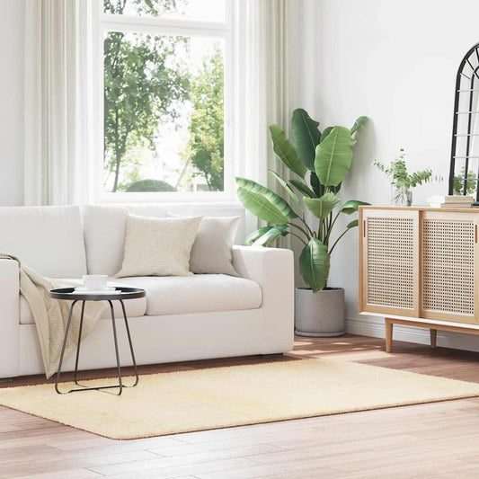 vidaXL Shaggy Rug High Pile NAVARRA Cream 130x200 cm Polyester