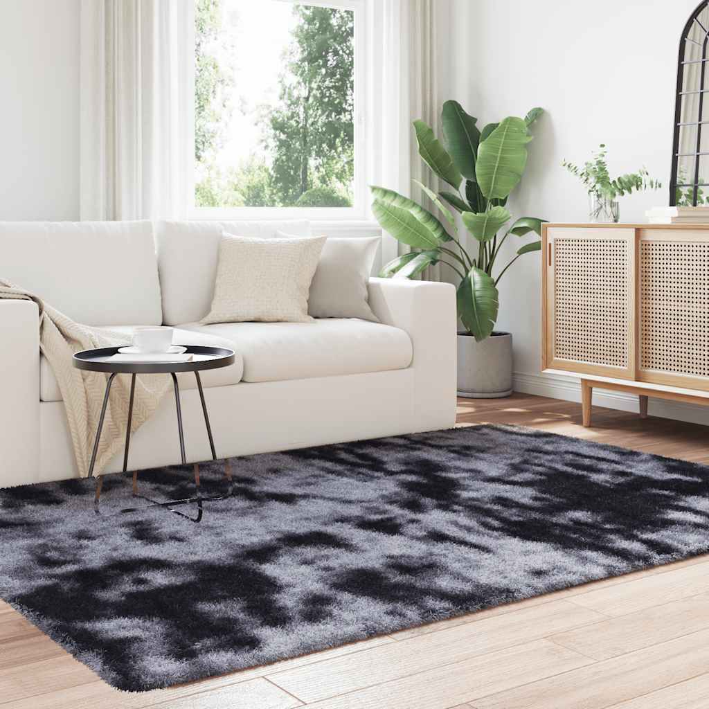 vidaXL Shaggy Rug High Pile NAVARRA Dark Grey 130x200 cm Polyester