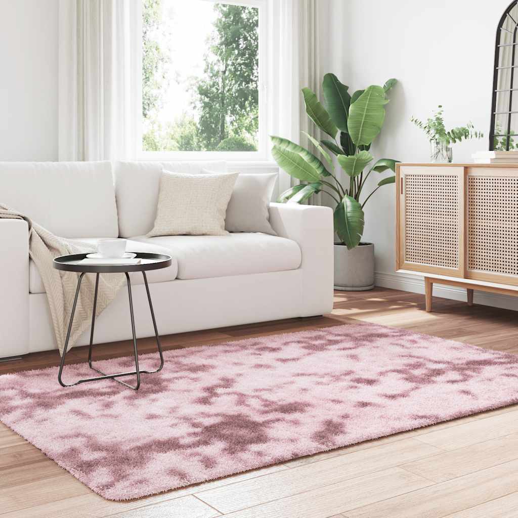 vidaXL Shaggy Rug High Pile NAVARRA Dusty Pink 130x200 cm Polyester