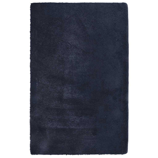 vidaXL Shaggy Rug High Pile NAVARRA Navy 130x200 cm Polyester