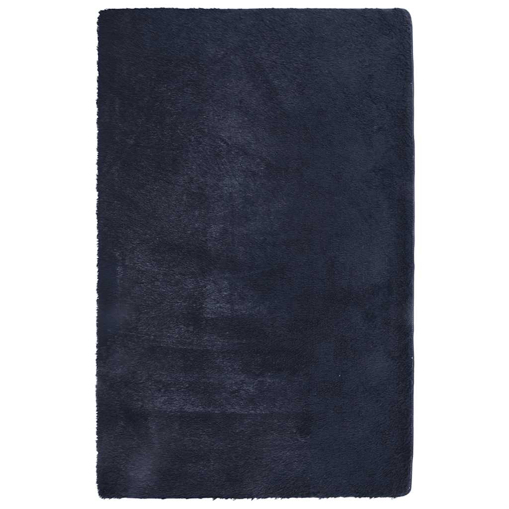 vidaXL Shaggy Rug High Pile NAVARRA Navy 130x200 cm Polyester