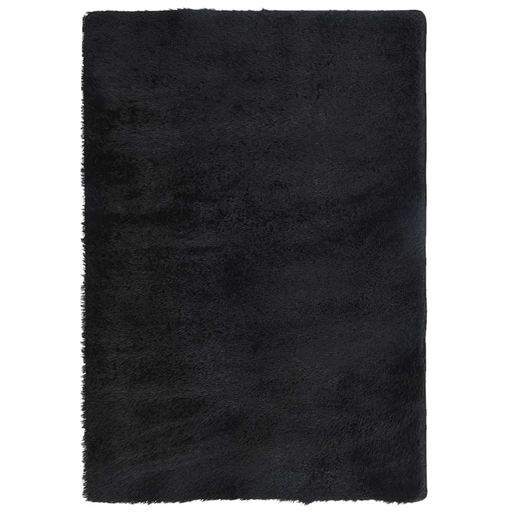 vidaXL Shaggy Rug High Pile NAVARRA Black 200x290 cm Polyester
