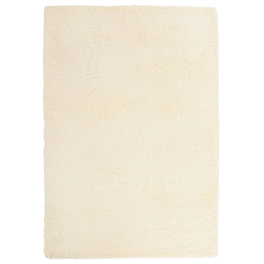vidaXL Shaggy Rug High Pile NAVARRA Cream 200x290 cm Polyester