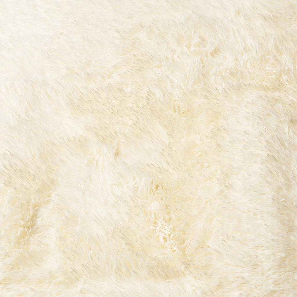 vidaXL Shaggy Rug High Pile NAVARRA Cream 200x290 cm Polyester