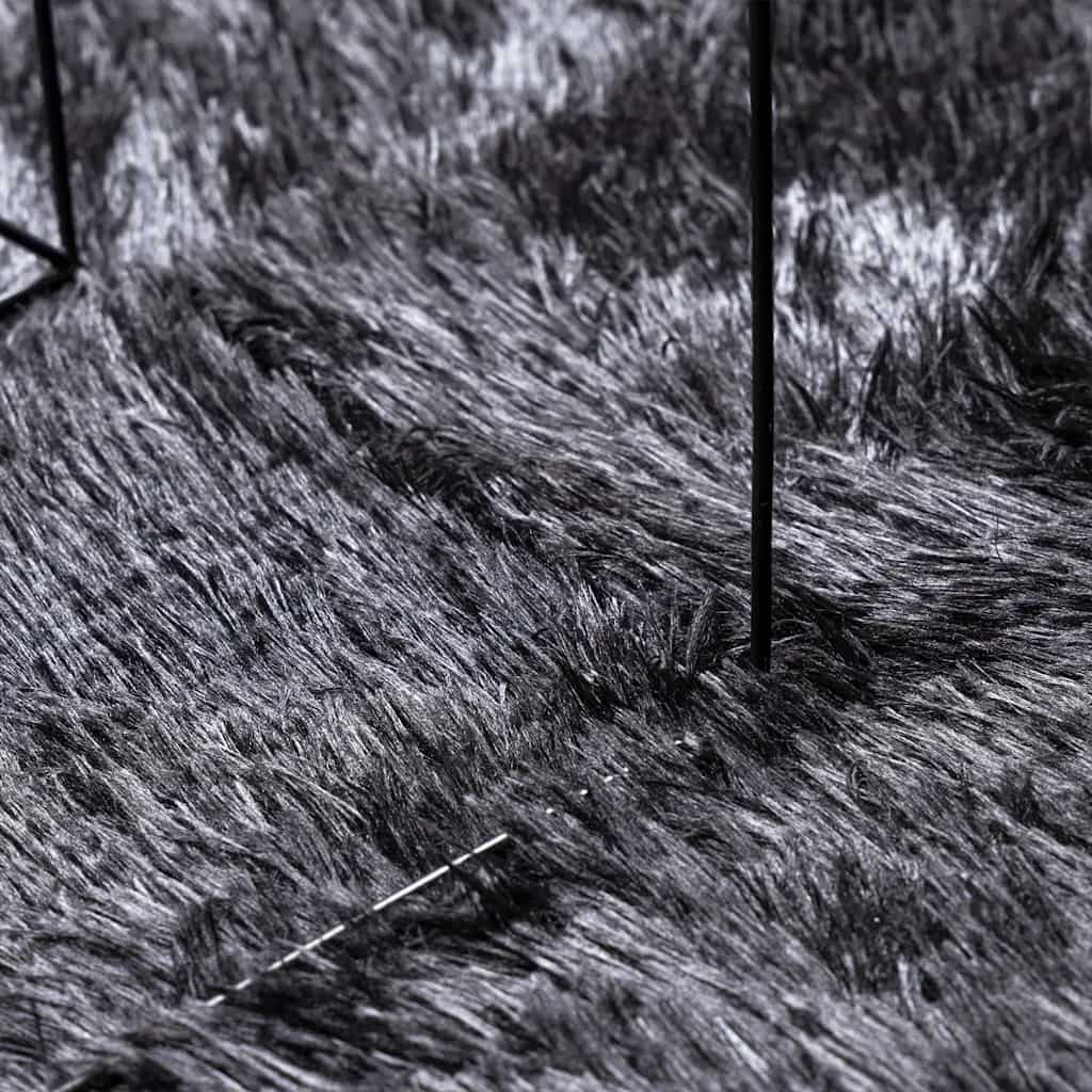 vidaXL Shaggy Rug High Pile NAVARRA Dark Grey 200x290 cm Polyester