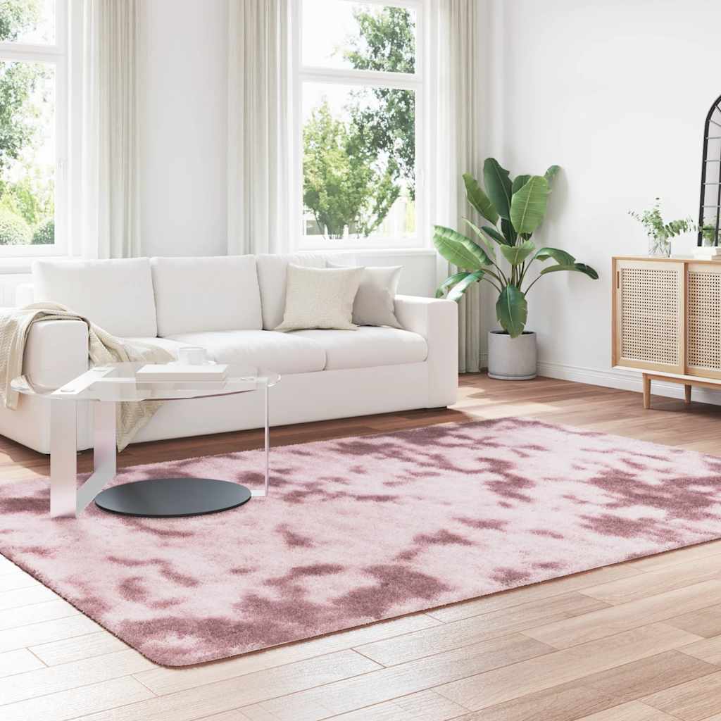 vidaXL Shaggy Rug High Pile NAVARRA Dusty Pink 200x290 cm Polyester