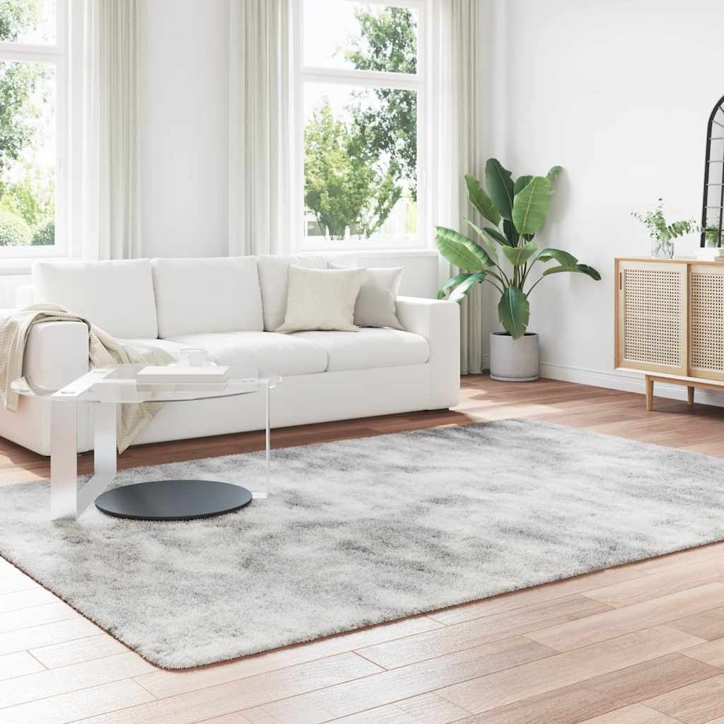 vidaXL Shaggy Rug High Pile NAVARRA Light Grey 200x290 cm Polyester