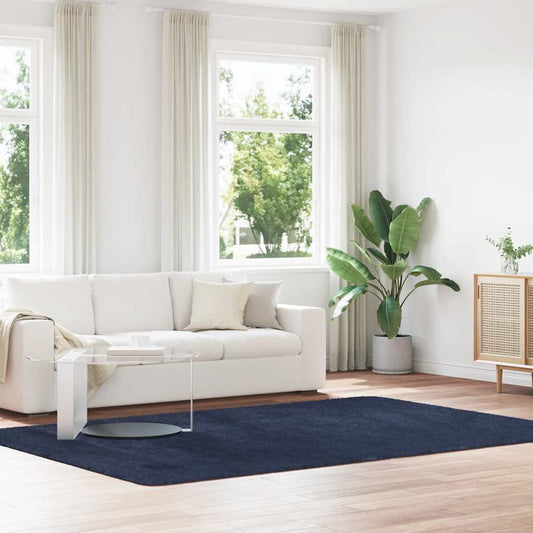 vidaXL Shaggy Rug High Pile NAVARRA Navy 200x290 cm Polyester