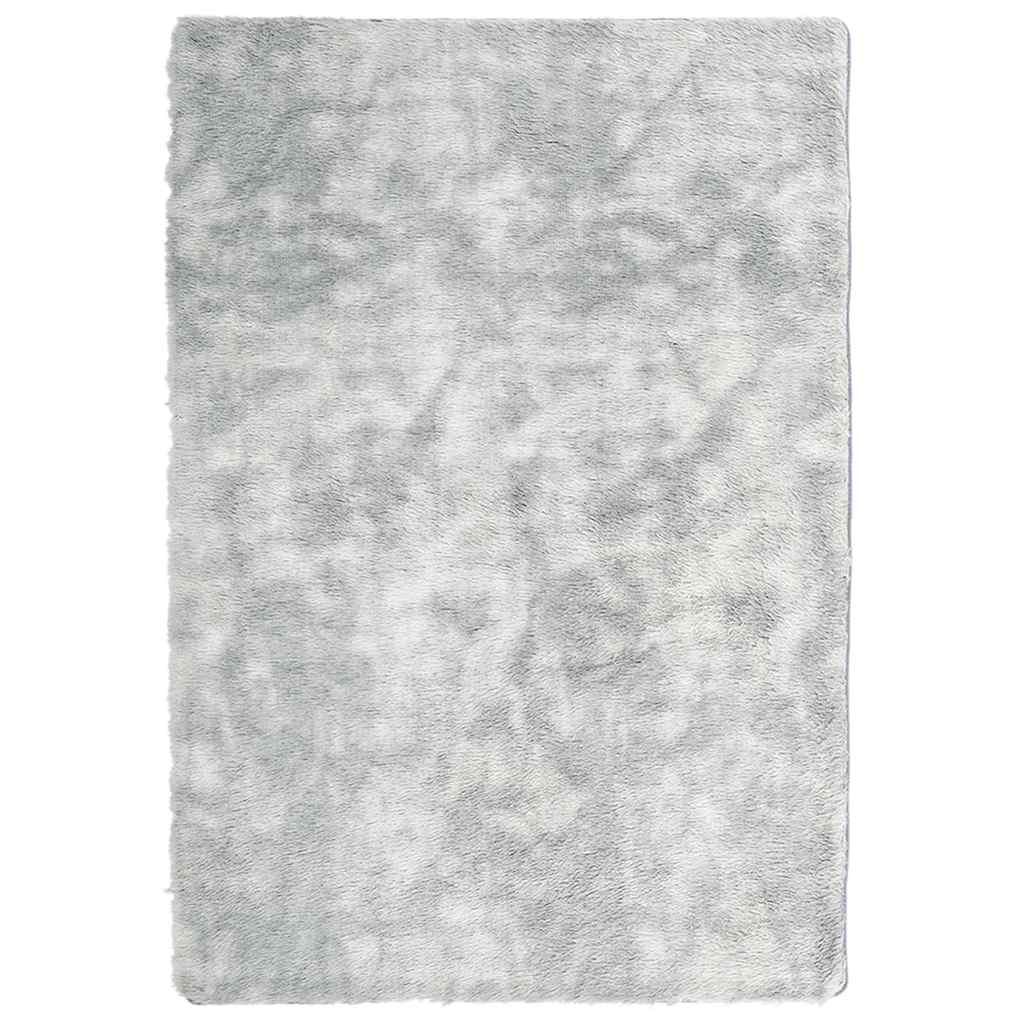 vidaXL Shaggy Rug High Pile NAVARRA Silver Grey 200x290 cm Polyester