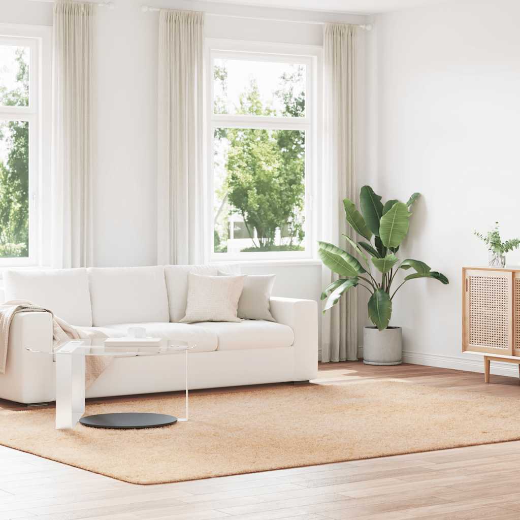 vidaXL Shaggy Rug High Pile NAVARRA Beige 240x340 cm Polyester