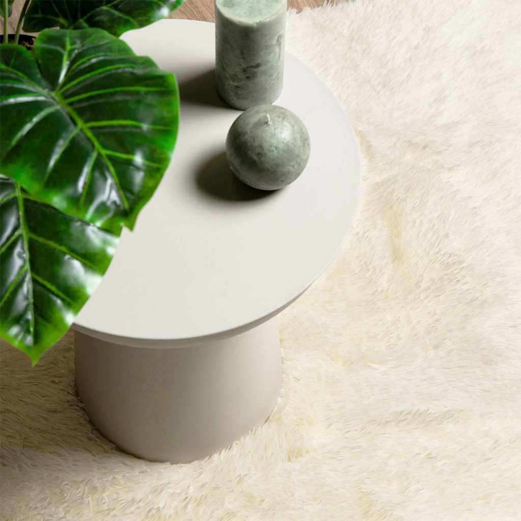 vidaXL Shaggy Rug High Pile NAVARRA Cream 240x340 cm Polyester