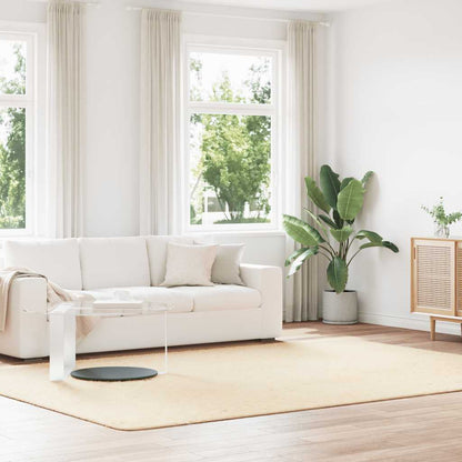 vidaXL Shaggy Rug High Pile NAVARRA Cream 240x340 cm Polyester