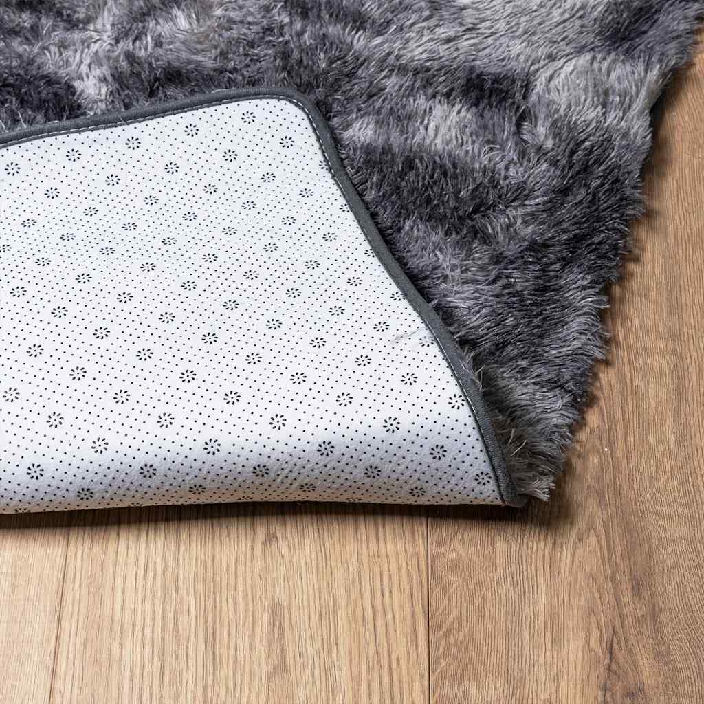 vidaXL Shaggy Rug High Pile NAVARRA Dark Grey 240x340 cm Polyester