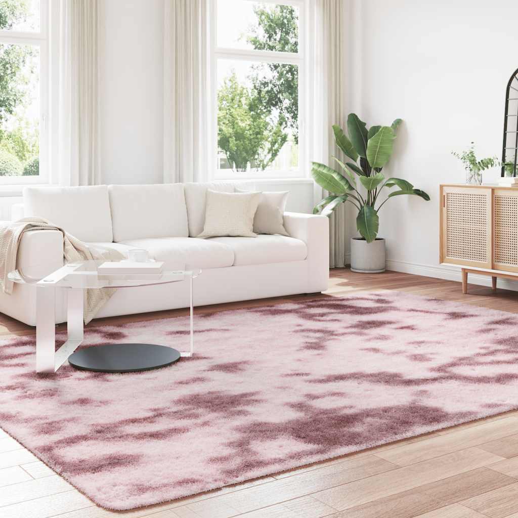 vidaXL Shaggy Rug High Pile NAVARRA Dusty Pink 240x340 cm Polyester