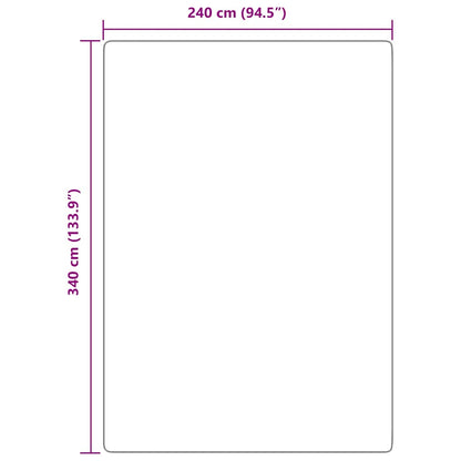 vidaXL Shaggy Rug High Pile NAVARRA Dusty Pink 240x340 cm Polyester