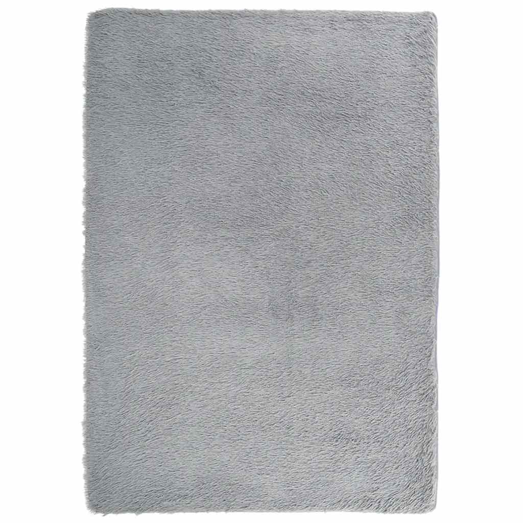vidaXL Shaggy Rug High Pile NAVARRA Light Grey 240x340 cm Polyester