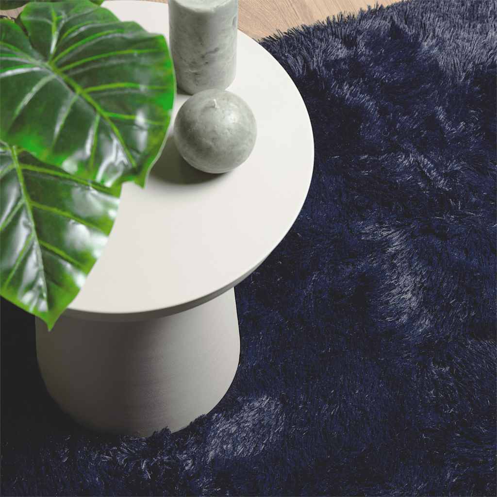 vidaXL Shaggy Rug High Pile NAVARRA Navy 240x340 cm Polyester