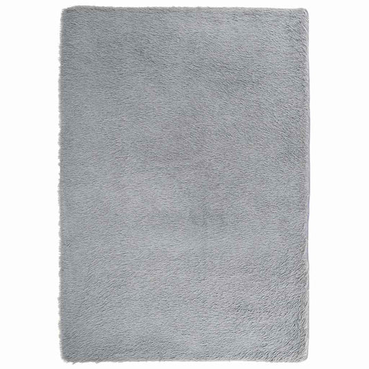 vidaXL Shaggy Rug High Pile NAVARRA Silver Grey 240x340 cm Polyester