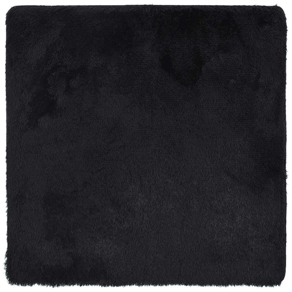 vidaXL Shaggy Rug High Pile NAVARRA Black 120x120 cm Polyester