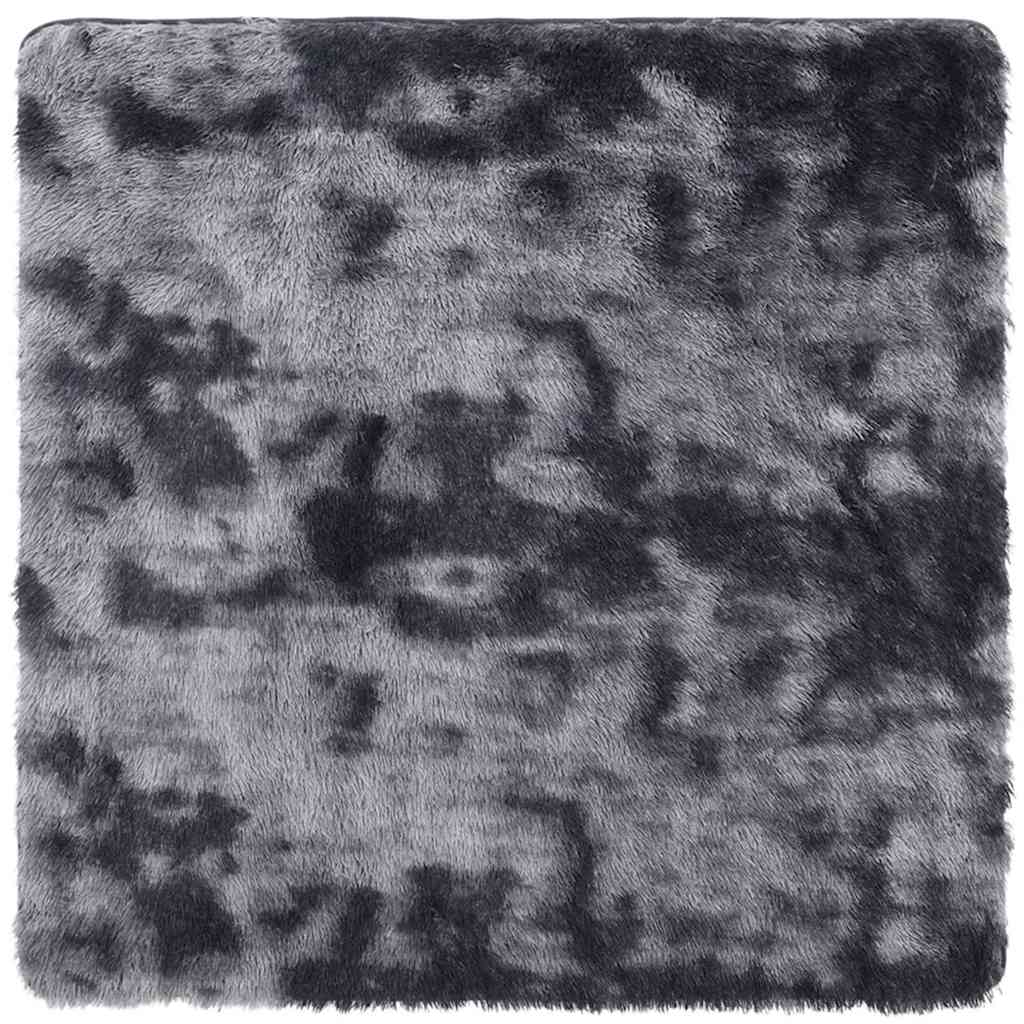 vidaXL Shaggy Rug High Pile NAVARRA Dark Grey 120x120 cm Polyester