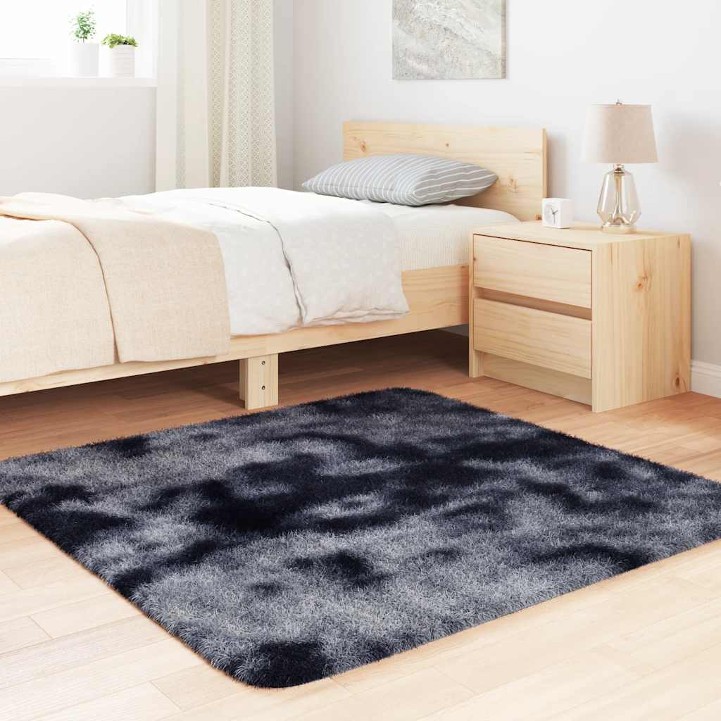 vidaXL Shaggy Rug High Pile NAVARRA Dark Grey 120x120 cm Polyester