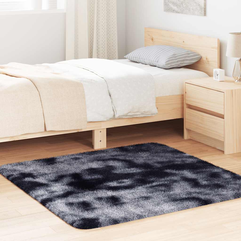 vidaXL Shaggy Rug High Pile NAVARRA Dark Grey 120x120 cm Polyester