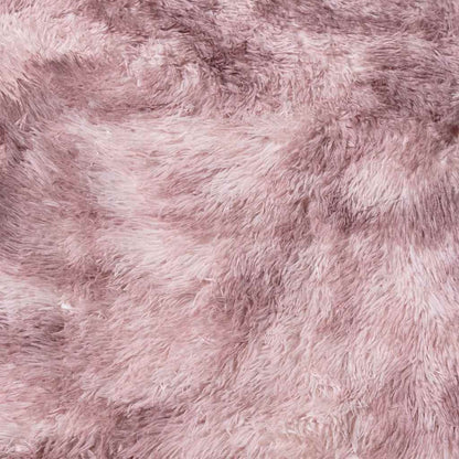 vidaXL Shaggy Rug High Pile NAVARRA Dusty Pink 120x120 cm Polyester