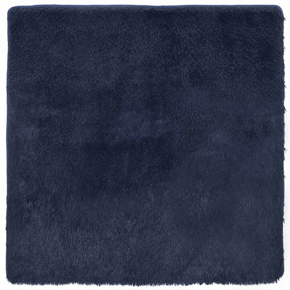 vidaXL Shaggy Rug High Pile NAVARRA Navy 120x120 cm Polyester